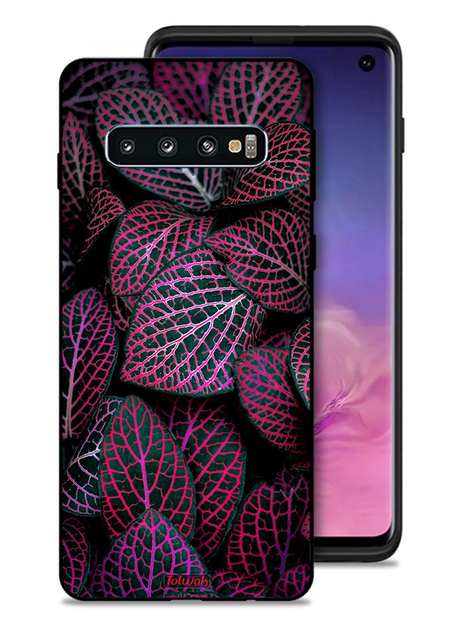 Tolwak Samsung Galaxy S10 Protective Case Cover Salja Leaves - Image 1