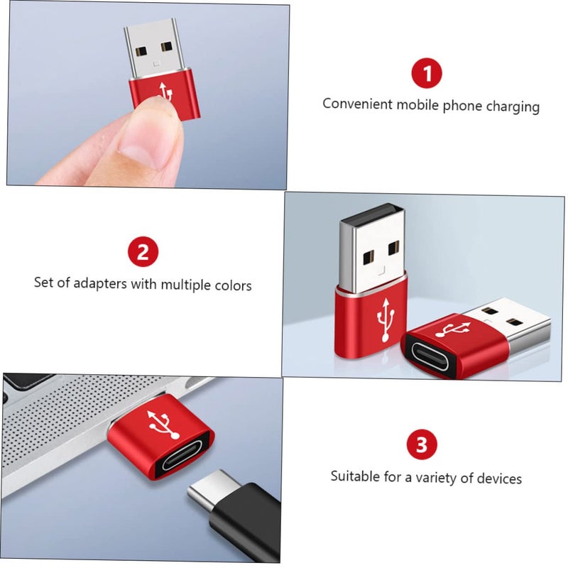 5Pcs USB C To USB Adapter Set For Data Sync And Charging Compatible With Air - Image 3