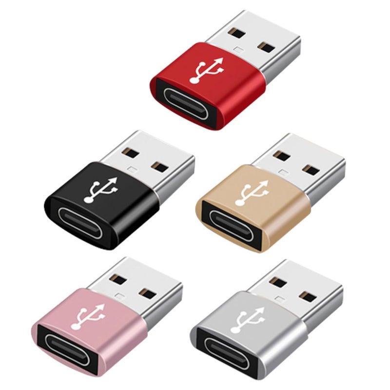 5Pcs USB C To USB Adapter Set For Data Sync And Charging Compatible With Air - Image 2
