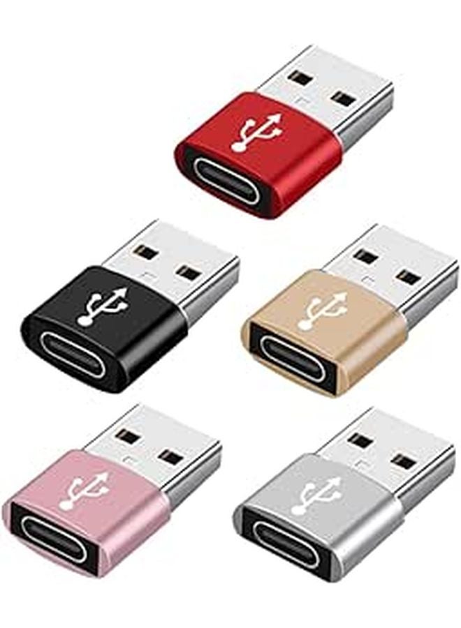 5Pcs USB C To USB Adapter Set For Data Sync And Charging Compatible With Air - Image 1