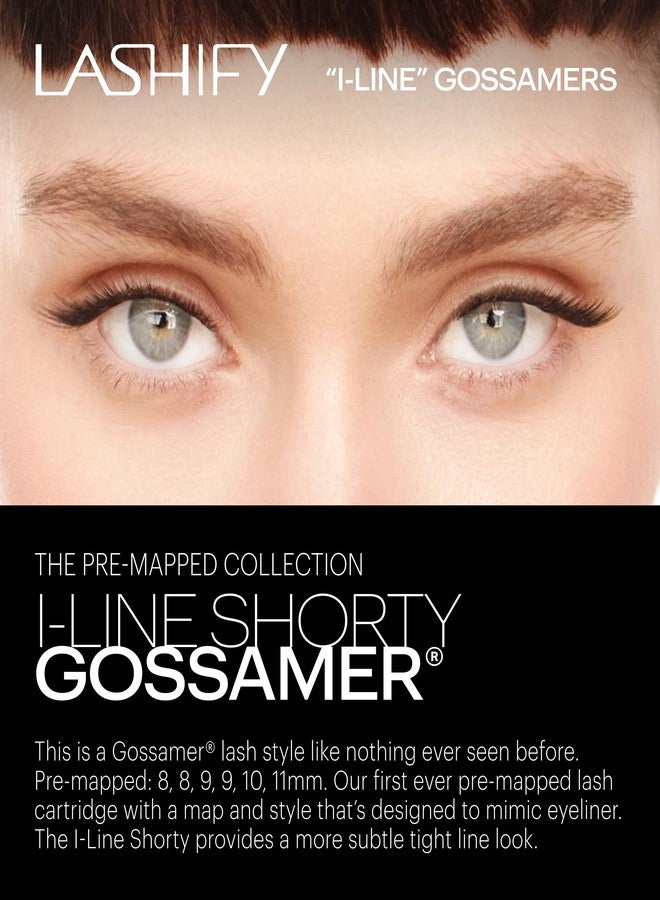 Lashify I-LineShort Pre-Mapped Gossamer, Easy DIY False Lashes to Create an Angled Look and Eyeliner Effect - Image 2