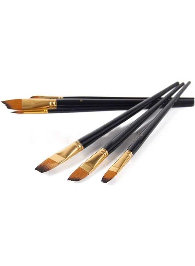 Terabyte Set of 12 Professional & Exclusive Fine Art Long Handled Premium Paint Brush Set + Zippered Carry Bag with Pop Up Stand for Oil Acrylic Watercolor Painting - Image 4