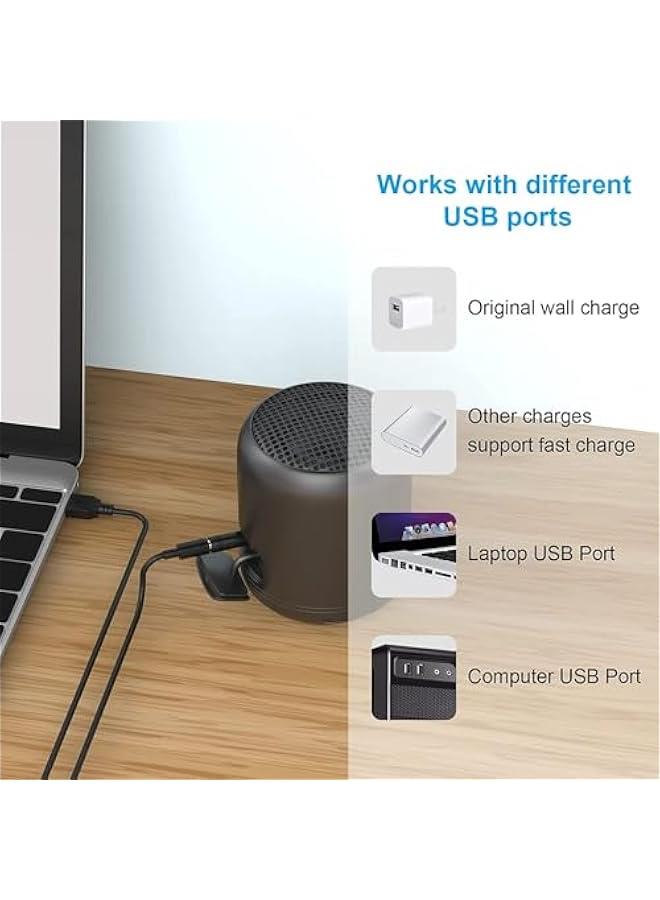 Universal 5V USB to DC 5V Power Cord 5.5 2.1 mm Plug Connector Tip Jack Charging Cable with 10 Connector Tips
