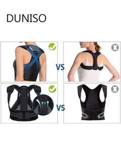 DUNISO Posture Corrector for Women and Men, Back Brace Fully Adjustable & Comfy, Support Straightener for Spine, Neck, Clavicle and Shoulder, Improves Posture and Pain Relief  - Image 5