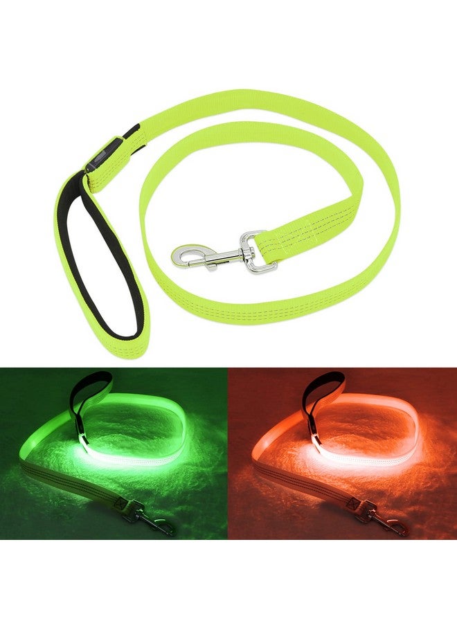 BSEEN Up Dog Leash - Bseen Rechargeable Nylon Webbing Glowing Pet Leash, Light Up Puppy Lead For Nighttime Dog Walking (47 Inch (120Cm), Reflective Green) - Image 5