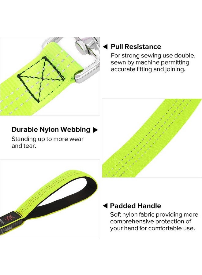 BSEEN Up Dog Leash - Bseen Rechargeable Nylon Webbing Glowing Pet Leash, Light Up Puppy Lead For Nighttime Dog Walking (47 Inch (120Cm), Reflective Green) - Image 4