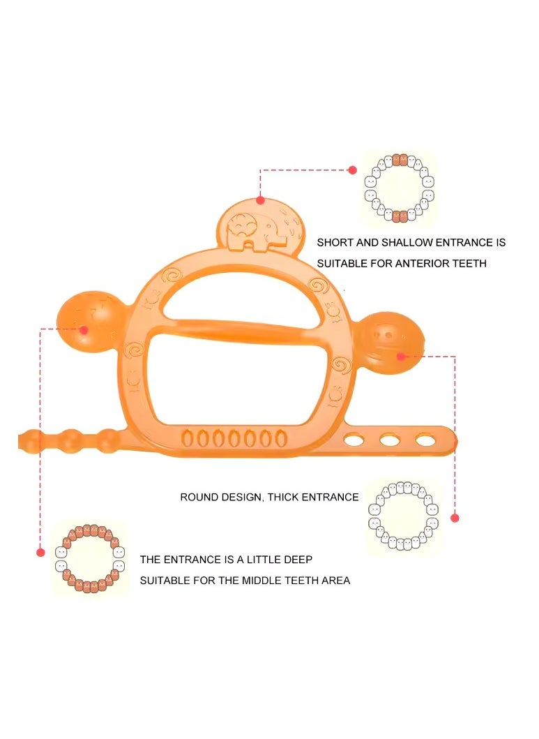 kiddoz Food Grade Safe Silicone Baby Dental Chewer Bracelet Style  - Image 4