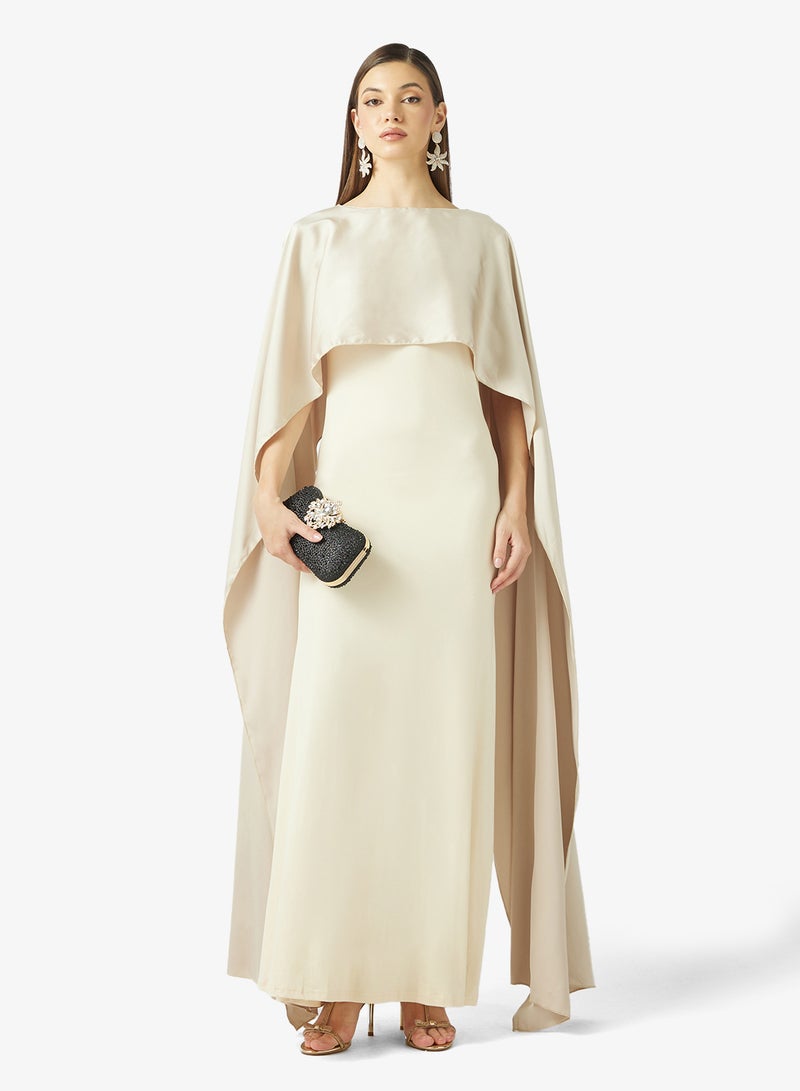 ELLA Shift Dress With Cape Sleeves - Image 4