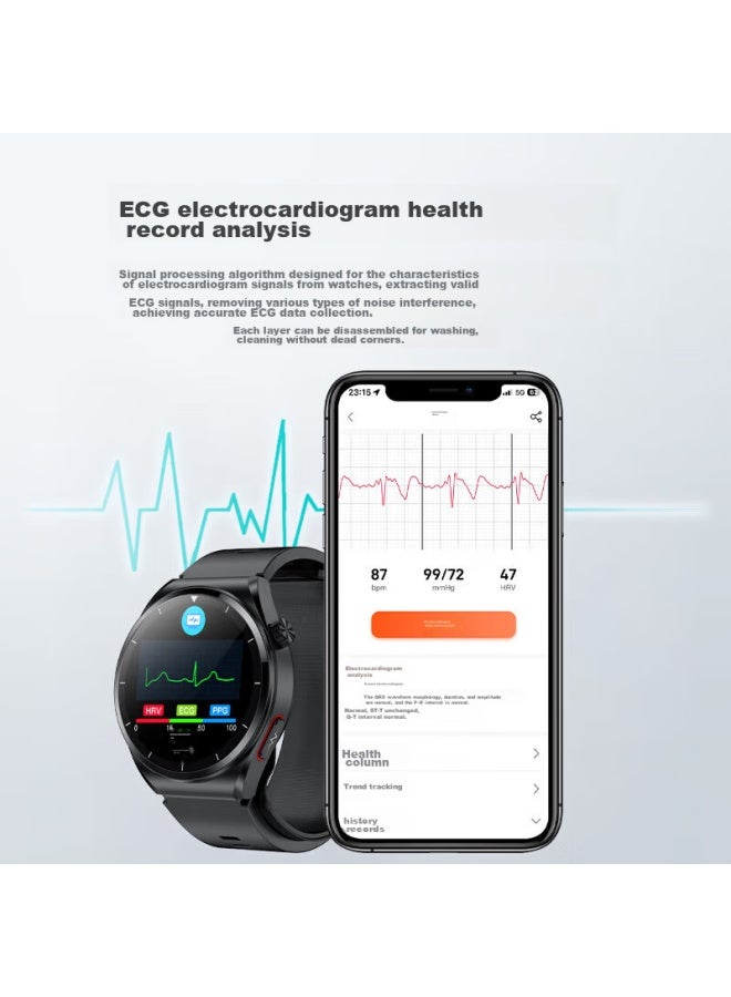Kpep High-precision Airbag Blood Pressure Watch, Evaluates Uric Acid And Blood Glucose, Health Monitoring, Heart Rate, Blood Oxygen, Sleep, Gift For Parents, Gift For Elderly, Health Watch - Image 5