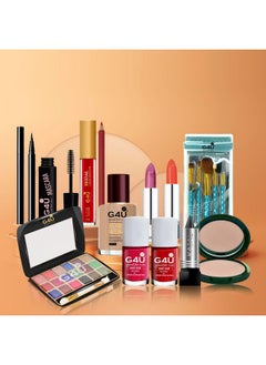 G4U Complete Makeup Set For Women | Pro Beauty Elegance Kit Pack Of 17 Pcs | Gift Set For Girls A04  - Image 1