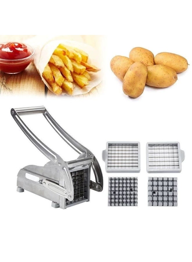 Household Kitchen Multifunctional Vegetable Cutter Stainless Steel Blade for Potato Dicing French Fries Vegetable Shredding Convenient and Practical - Image 1