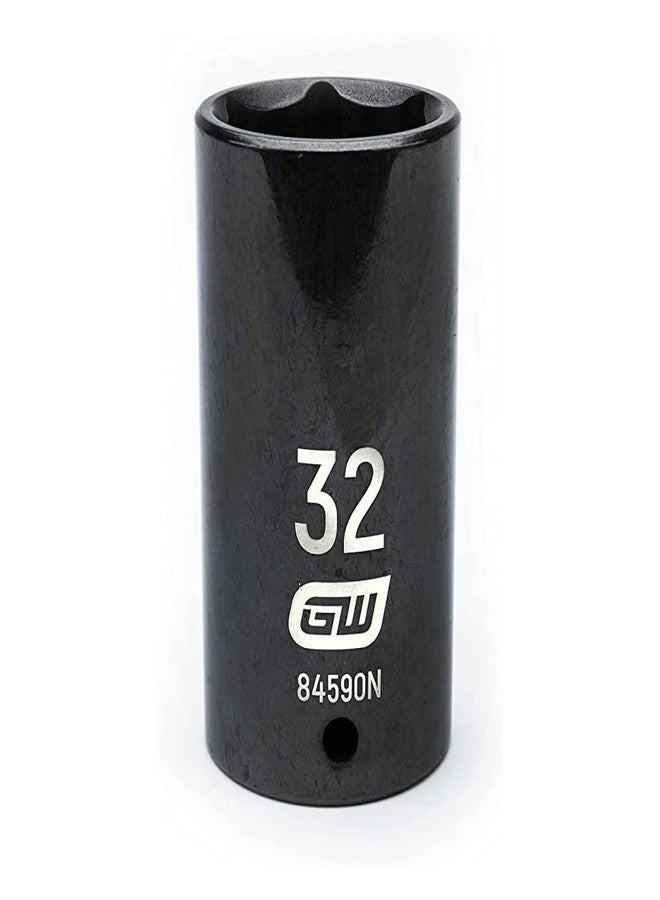 GEARWRENCH 1/2" Drive Deep Impact Metric Socket 32mm, 6 Point - 84590N - Image 1