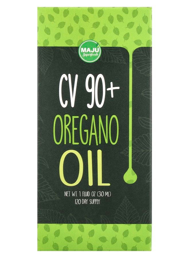 Maju Superfoods CV 90+ Oregano Oil 30 mg 1 fl oz (30 ml) 