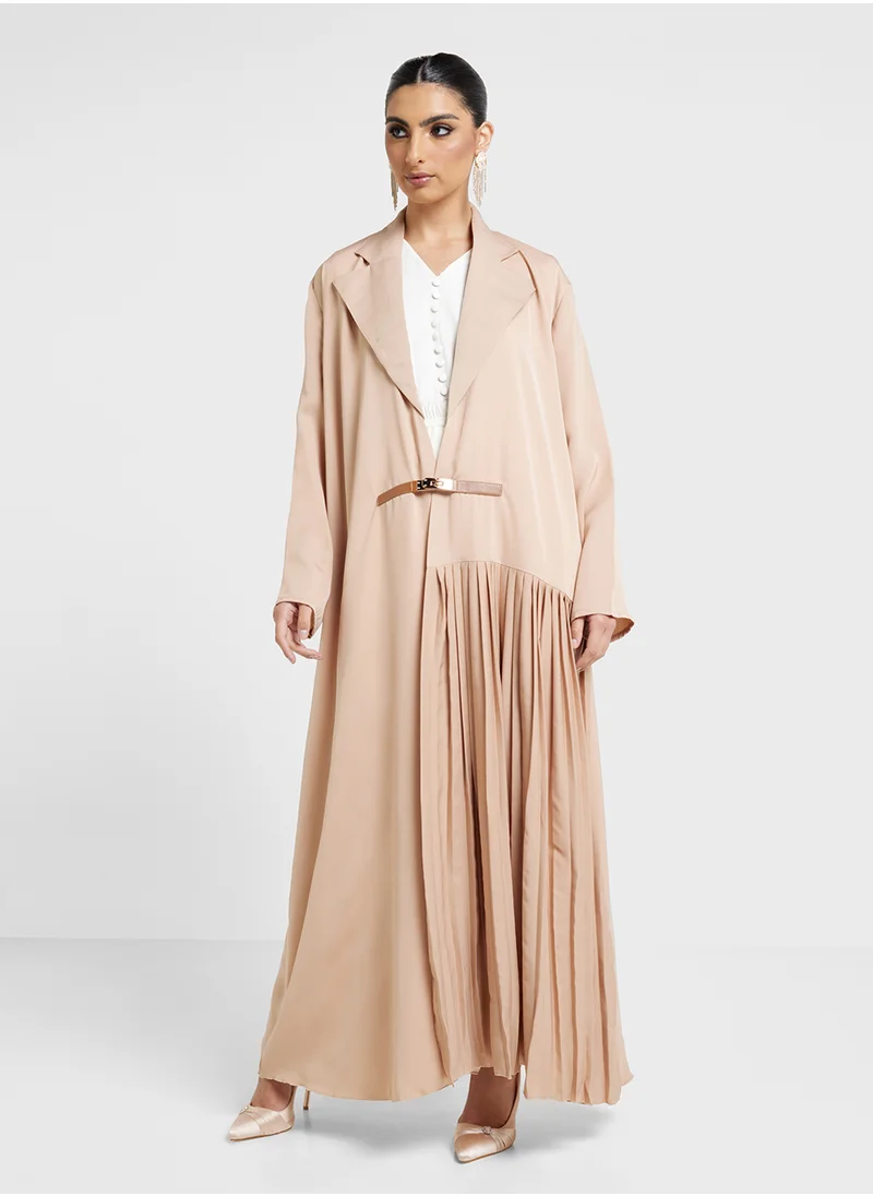 Khizana Abaya With Pleats & Sheila