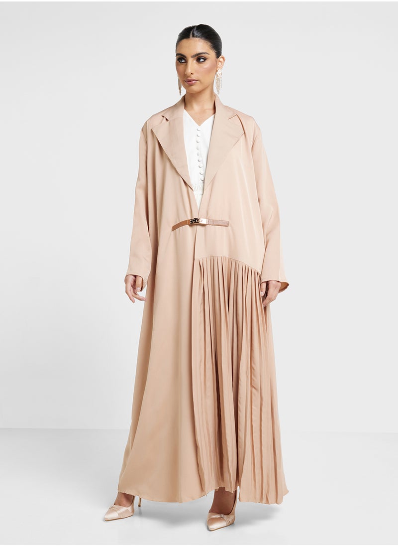 Khizana Abaya With Pleats & Sheila  - Image 1