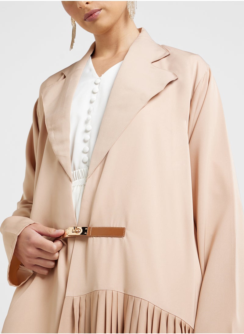 Khizana Abaya With Pleats & Sheila  - Image 3