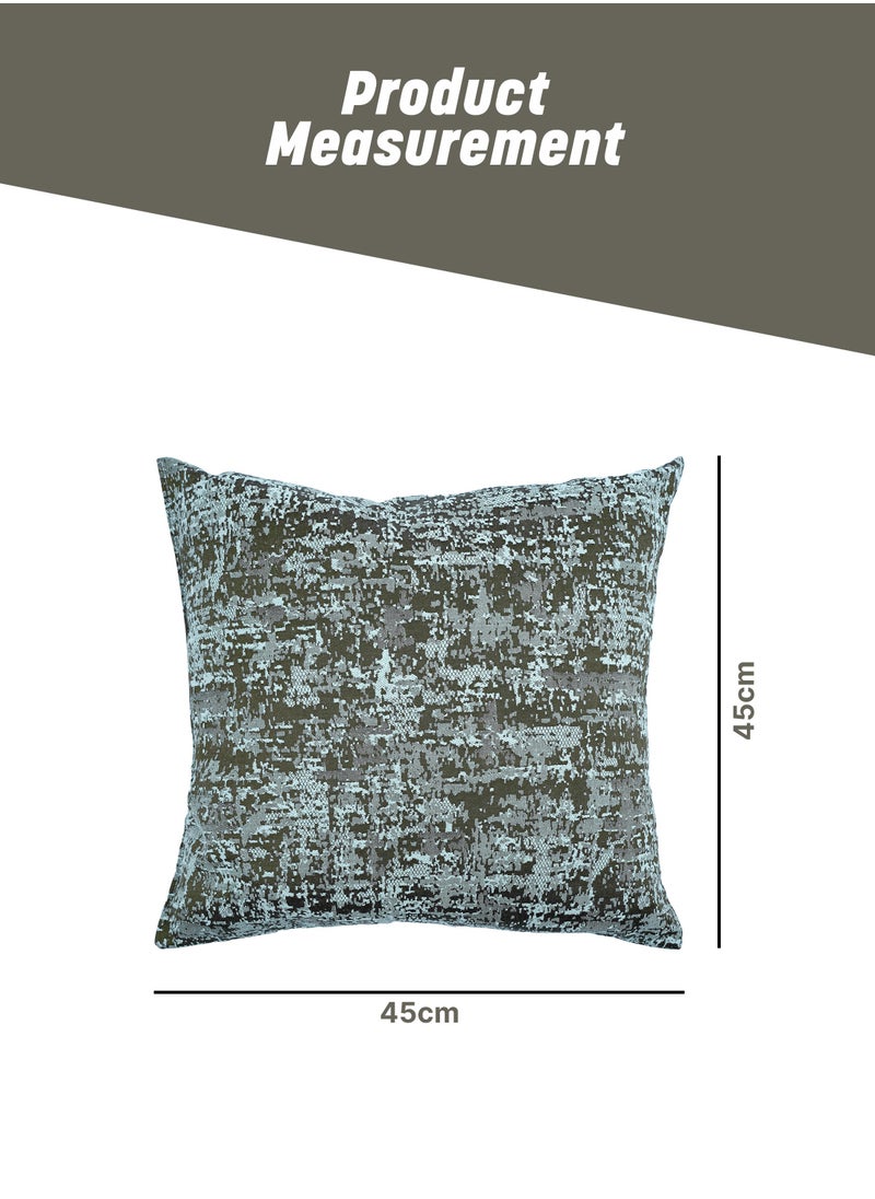 American Linen Jacquard Cushion with Assorted colors, Size 40X40 Cm  - Image 3