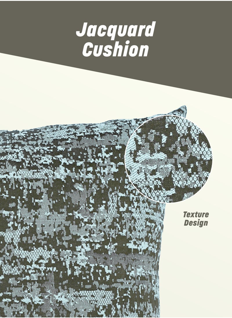 American Linen Jacquard Cushion with Assorted colors, Size 40X40 Cm  - Image 4