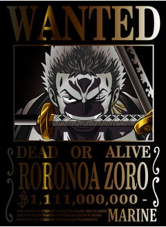 MERCH One Piece Zorro Wanted Poster T-shirt  - Image 3
