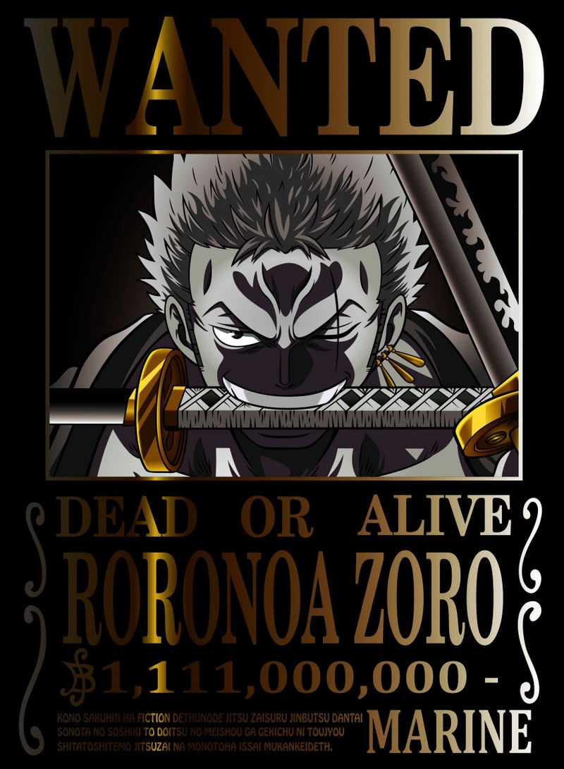 MERCH تي شيرت ببوست مطلوب من ون بيس زورو - Image 3