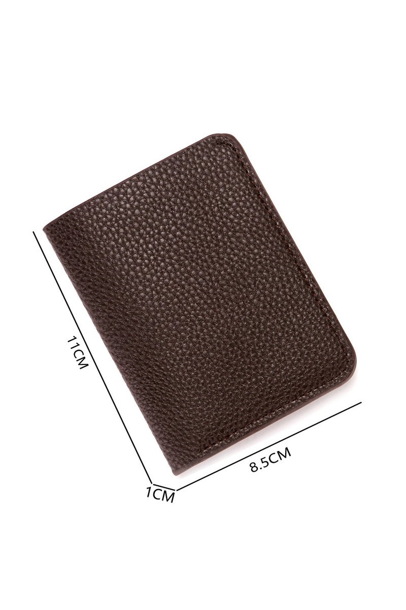 CUIKCA Wallet for Men, Bifold Pocket Wallet with ID Window ,Brown 11x8.5x1cm - Image 5