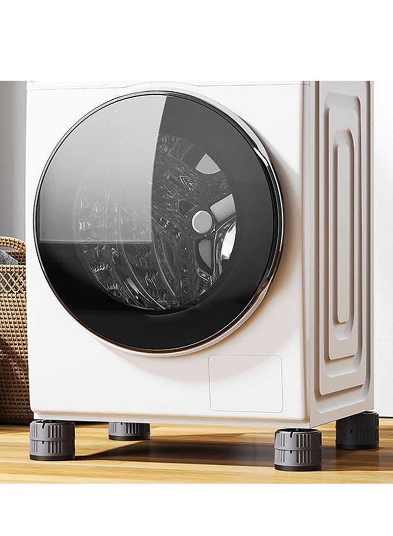 Anti Vibration Pads 4Pack Stackable Shock Noise Cancelling Washer Dryer Isolation Pad Non slip Noise Cancelling Rubber Feet Pad Stabilizer for Heavy Duty Washing Machine Furniture's Legs - Image 5