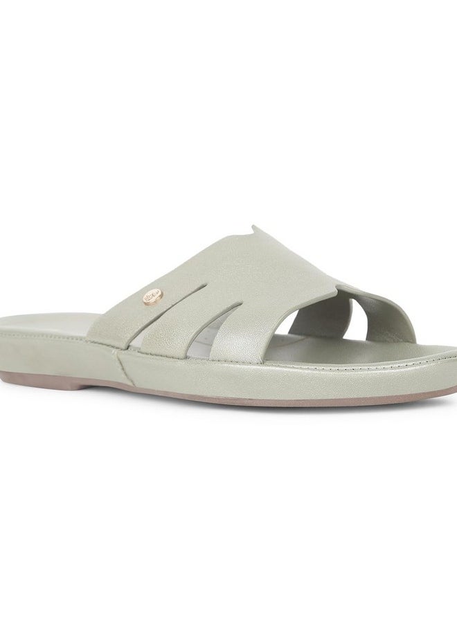 Hush Puppies - Hush Puppies Canna New Mule Womens Casual Mule Slippers In Green (6 Uk) - Image 1