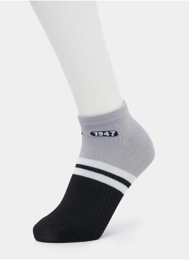 Styli Set of 5 - Contrast Detail Ankle Socks