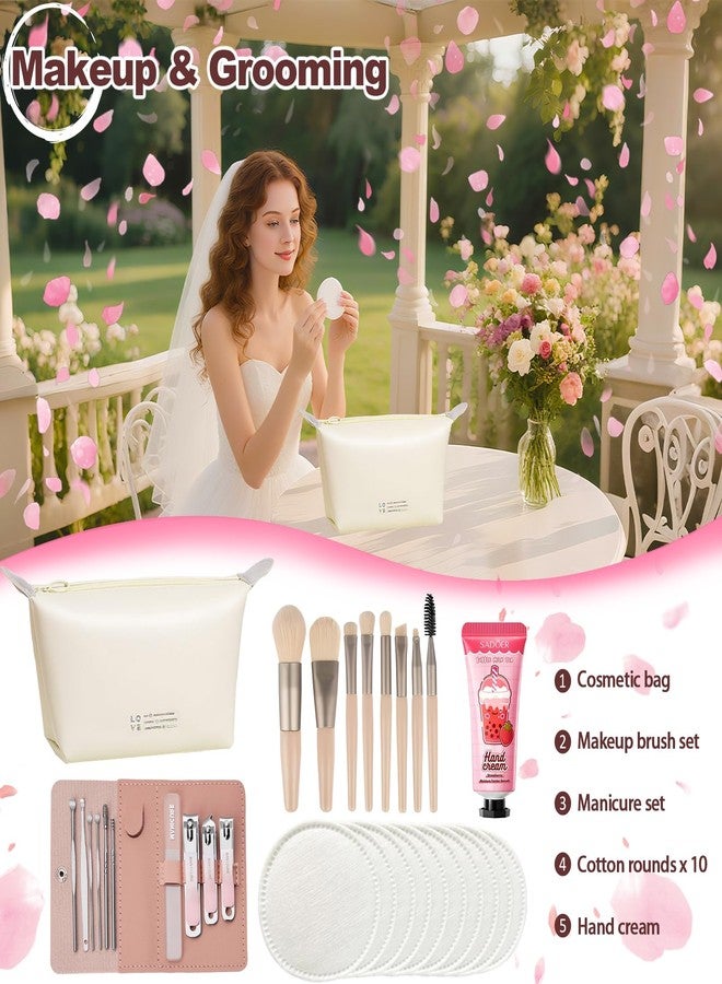 SHELAKIN Bridal Emergency Kit for Wedding Day, Women's 40+ Essentials Items for Bride with Cosmetic Bag, Must-Haves for Wedding & Daily Travel, All-in-One Survival Set, Perfect Bride Wedding Gift - Image 3