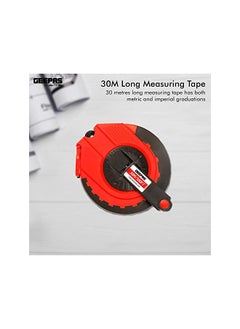 GEEPAS Geepas GT59013 30M Fibre Measuring Tape - Long Fibreglass Measuring Tape Made of Strong and Long-lasting ABS Tough Outer Case and Metal Ring at End  - Image 4