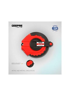 GEEPAS Geepas GT59013 30M Fibre Measuring Tape - Long Fibreglass Measuring Tape Made of Strong and Long-lasting ABS Tough Outer Case and Metal Ring at End  - Image 2