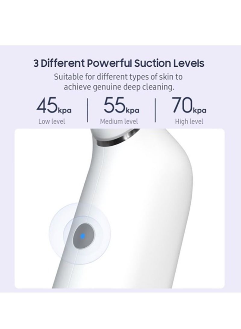 Doco Blackhead Remover Micro Bubble Pore Vacuum Cleaner Electric Acne Whitehead Extractor Tool with 3 Suction Power - Image 3