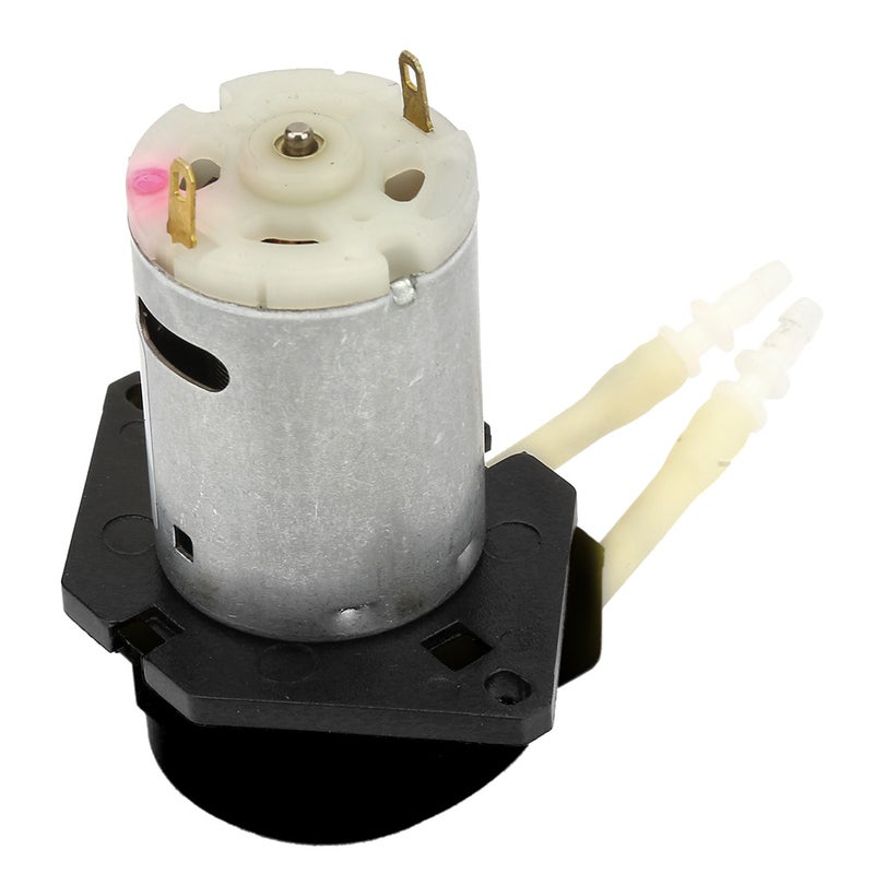 D-2 2*4mm DC 24V DIY Peristaltic Liquid Pump Dosing Pump for Laboratory Analytic(Black) - Image 4