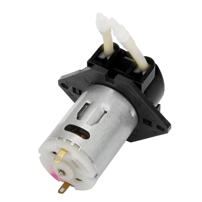 D-2 2*4mm DC 24V DIY Peristaltic Liquid Pump Dosing Pump for Laboratory Analytic(Black) - Image 1