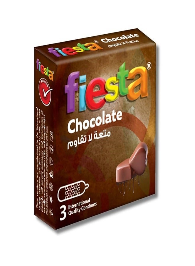 FIESTA CHOCOLATE 3 CONDOMS