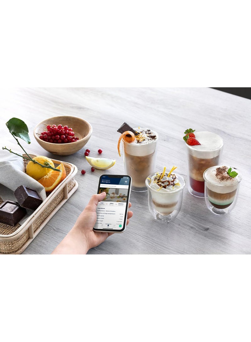 De'Longhi Eletta Explore Bean to Cup coffee machine with Latte cream Hot And Cool Technology, Cold Extraction Technology, With 3.5"TFT Display And Soft Control, Wifi Connectivity 1.8 L 1450 W ECAM450.86.T Titanium - Image 5