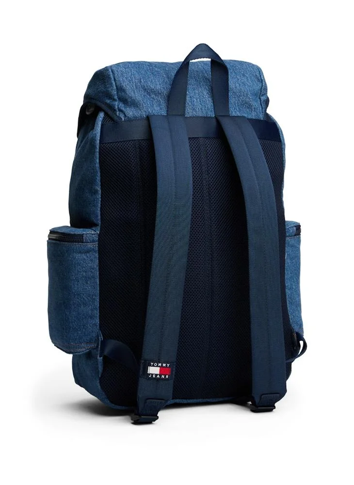 TOMMY JEANS  Logo Lid Open Denim Backpack for Men | Best Price UAE