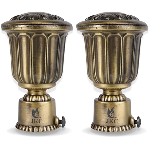 JKC Zinc Alloy Royal Antique Curtain Brackets and Holders, Curtain Holders for Wall, Curtain Brackets, Curtain Holder, Curtain Rod Holder - Brackets 2 - Image 1