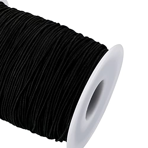 Outus Elastic String for Bracelets Making,2 Rolls 0.8 mm Bracelet String Elastic Total 109 Yards,Sturdy Stretchy Cord for Jewelry Making,Necklaces(Black and White) - Image 5