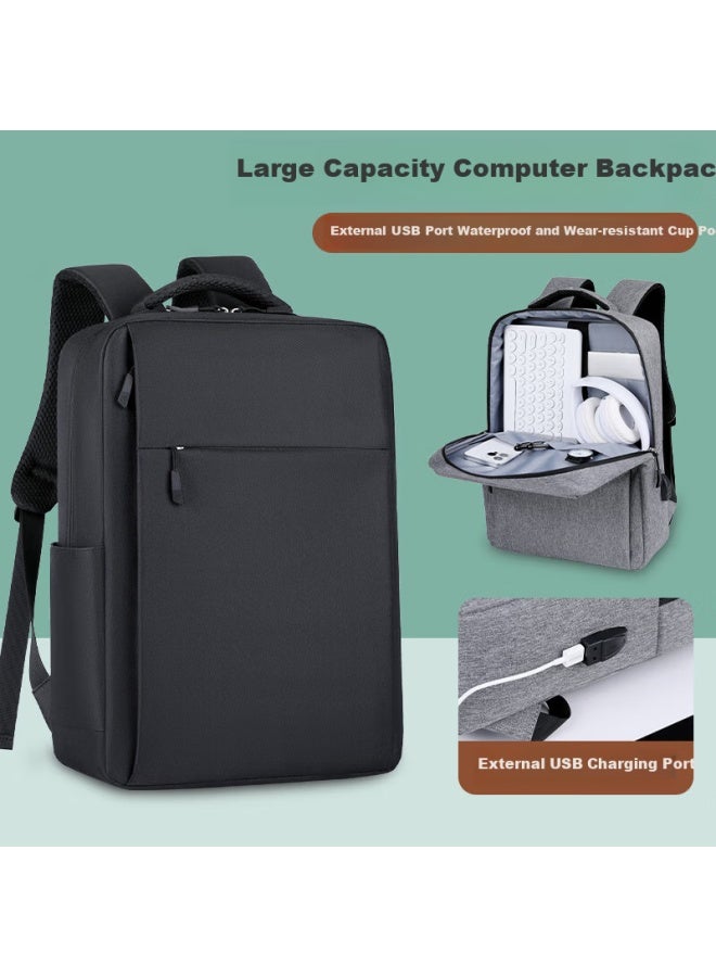 Brinch Laptop Backpack For Men And Women, Business 15.6-inch Large Capacity Travel Computer Bag