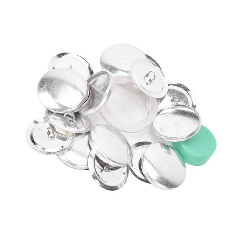 DIY Button Kit: High-Quality Rust-Resistant Material - Abrasion-Resistant Round Button Base for Handicraft Enthusiasts, Jewelry, Gifts, Toys & Accessories - Image 4