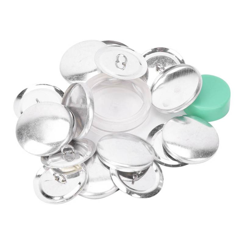 DIY Button Kit: High-Quality Rust-Resistant Material - Abrasion-Resistant Round Button Base for Handicraft Enthusiasts, Jewelry, Gifts, Toys & Accessories - Image 1