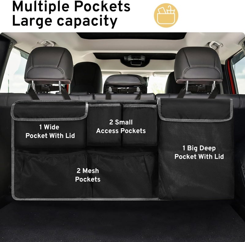 Multifunctional Car Trunk Organizer Bag, Oxford Cloth Storage Bag, Auto Seat Back Hanging Pouch for Vehicle Interior Storage - Image 3