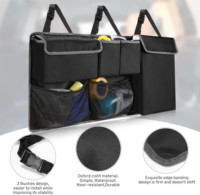 Multifunctional Car Trunk Organizer Bag, Oxford Cloth Storage Bag, Auto Seat Back Hanging Pouch for Vehicle Interior Storage - Image 5