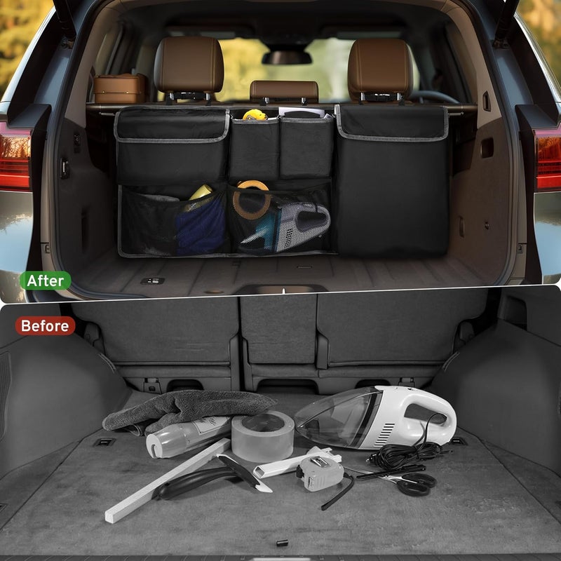 Multifunctional Car Trunk Organizer Bag, Oxford Cloth Storage Bag, Auto Seat Back Hanging Pouch for Vehicle Interior Storage - Image 2