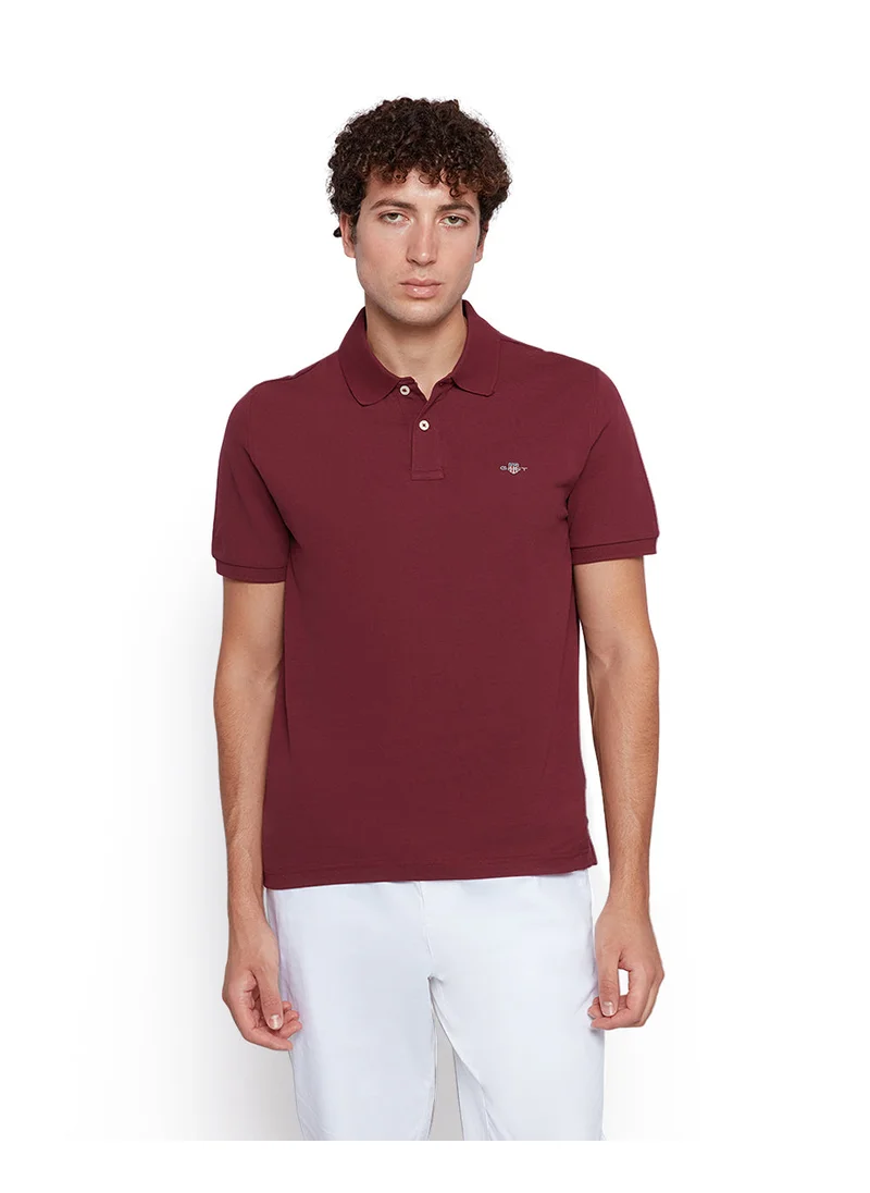 GANT Gant Men’S Short Sleeve Cotton Piqué Polo With Shield Logo