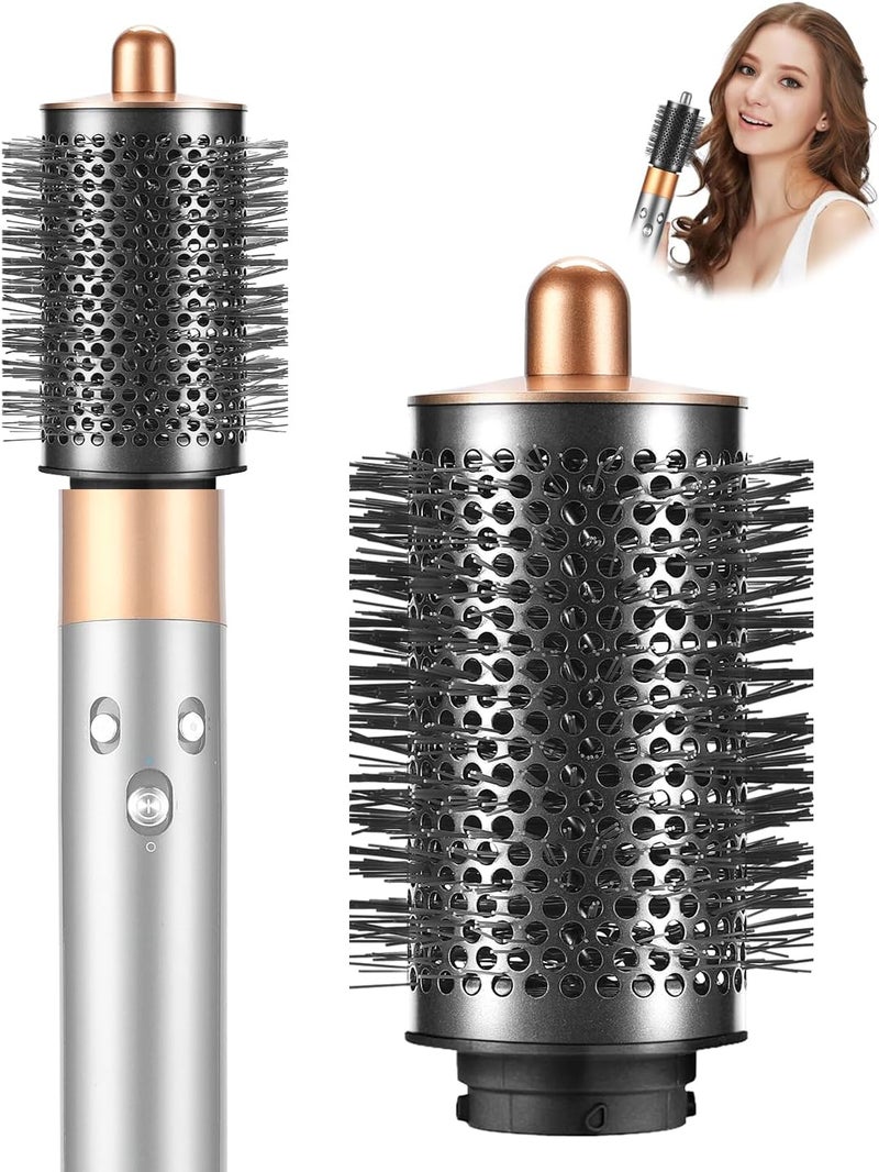 فرشاة تكبير مستديرة كبيرة مطورة من لجهاز Dyson Airwrap Styler HS01/HS05، ملحق فرشاة مستديرة كبيرة لتكبير الحجم للشعر الناعم، تصفيف الحجم والتجعيد، نحاسي - Image 1