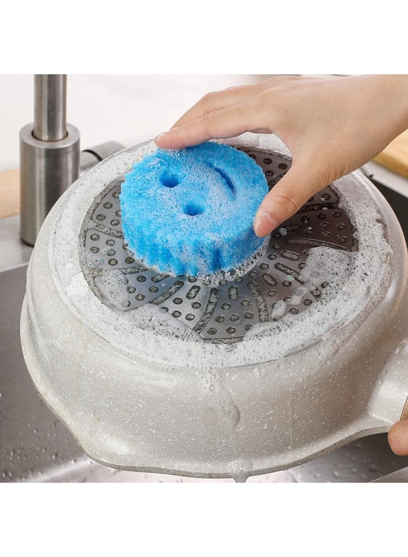 YelaJoy Variety Colors -Durable Kitchen Sponge - Scratch-Free, BPA Free, Dual-Sided Cleaning Power, Stain Resistant (3 Pack) - Image 3