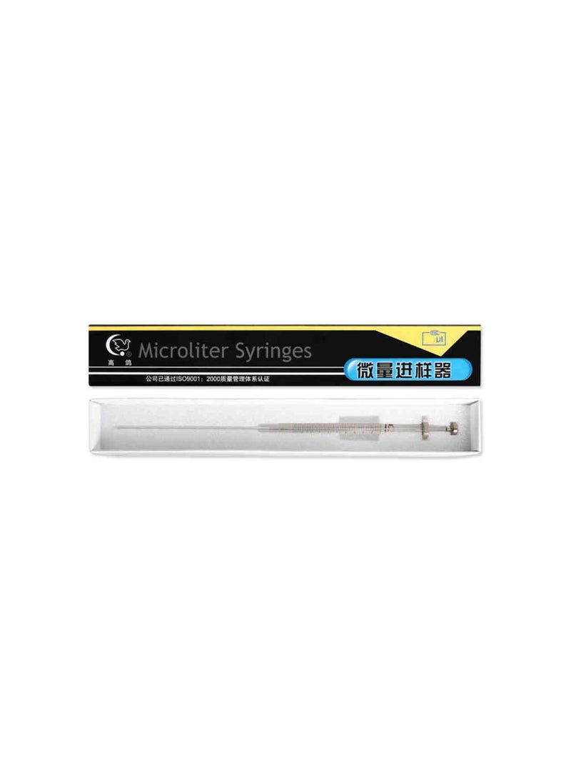 Generic - 100ul Glass Micro Syringe Lab Microliter Trace Injector With Sharp Needle Tip - Image 1