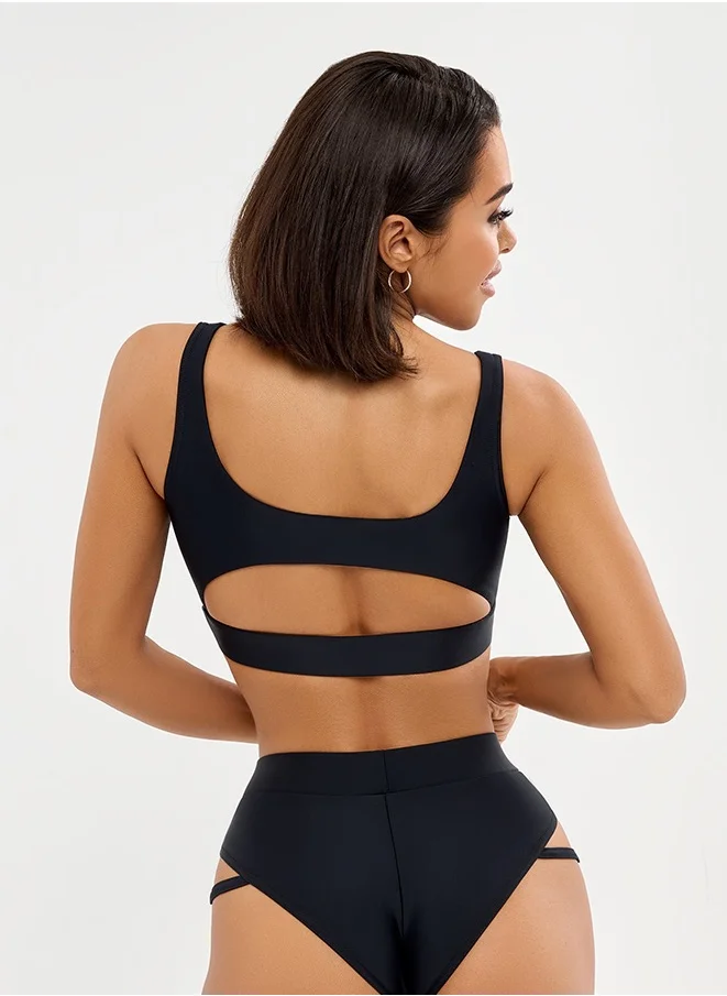Bona Fide Bona Fide Halter Bikinis for Women - Two-Piece Women's Triangle Bikini with Tie Two Sides Bottom - Soft, Teen Swimsuit